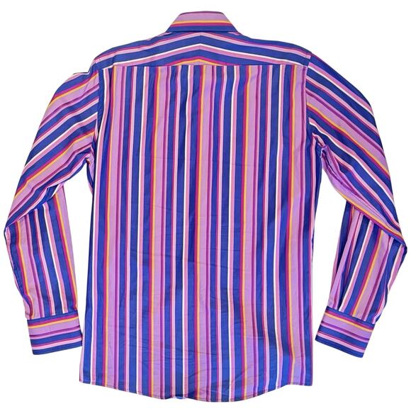 Duchamp Men’s Slim Fit Multicolor Dress Shirt Size 15.5 in 39 cm - Picture 5 of 7